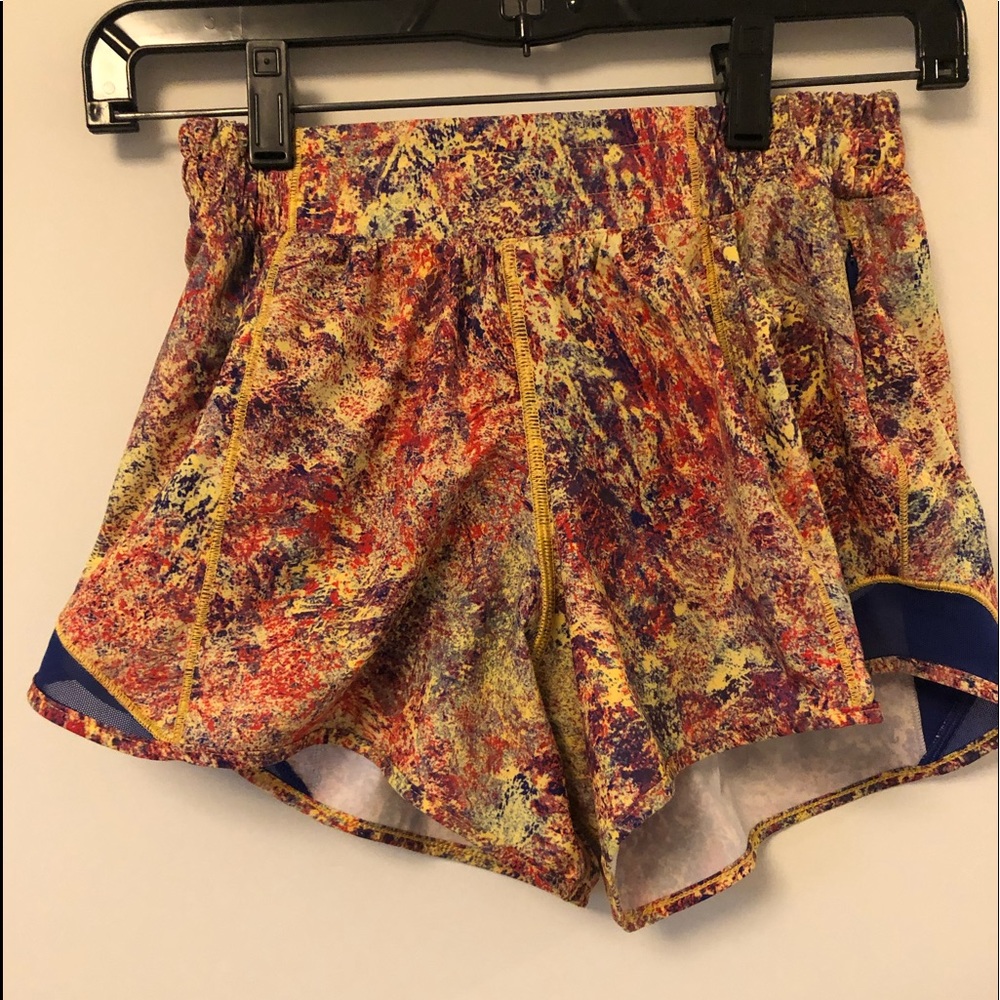 Lululemon multi colored shorts